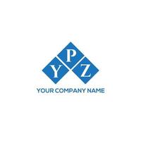 YPZ letter logo design on white background. YPZ creative initials letter logo concept. YPZ letter design. vector