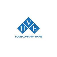 UVE creative initials letter logo concept. UVE letter design.UVE letter logo design on white background. UVE creative initials letter logo concept. UVE letter design. vector