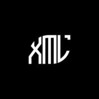 XML letter design.XML letter logo design on black background. XML creative initials letter logo concept. XML letter design.XML letter logo design on black background. X vector