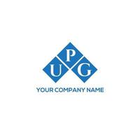 UPG letter logo design on white background. UPG creative initials letter logo concept. UPG letter design. vector