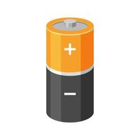 battery vector isolated on white background