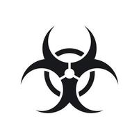 Biohazard icon isolated on white background vector