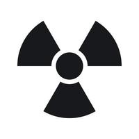 Radioactive icon isolated on white background vector