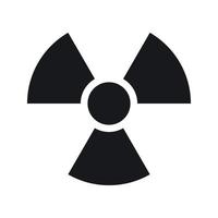 Radioactive icon isolated on white background vector