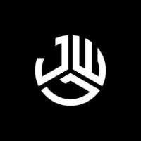 diseño de logotipo de letra jwl sobre fondo negro. concepto de logotipo de letra de iniciales creativas jwl. diseño de letras jwl. vector