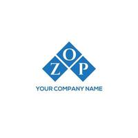 ZOP letter logo design on white background. ZOP creative initials letter logo concept. ZOP letter design. vector