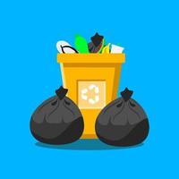 Trash can vector design