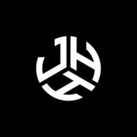 diseño del logotipo de la letra jhh sobre fondo negro. concepto de logotipo de letra inicial creativa jhh. diseño de letra jhh. vector
