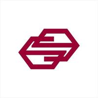 simple GG, GSG, GE, GSE initials geometric line art company logo vector