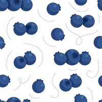 Vector illustration of blueberry pattern. Vector illustration for backgrounds, packaging, textiles and various other designs.