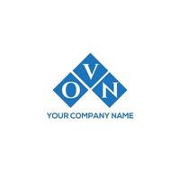 OVN creative initials letter logo concept. OVN letter design.OVN letter logo design on white background. OVN creative initials letter logo concept. OVN letter design. vector