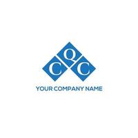 diseño de logotipo de letra cqc sobre fondo blanco. concepto de logotipo de letra de iniciales creativas cqc. diseño de letras cqc. vector