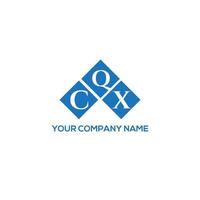 CQX letter logo design on white background. CQX creative initials letter logo concept. CQX letter design. vector