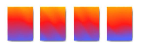 collection of colorful gradient background cover flyers are used for backgrounds, posters, banners vector