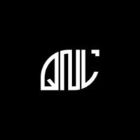 QNL letter logo design on black background.QNL creative initials letter logo concept.QNL vector letter design.