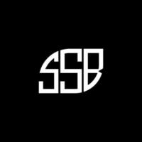 SSB letter logo design on black background. SSB creative initials letter logo concept. SSB letter design. vector