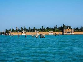HDR San Michele cemetery island in Venice photo