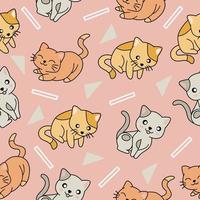 cute cute orange animal seamless pattern wallpaper with design pink.