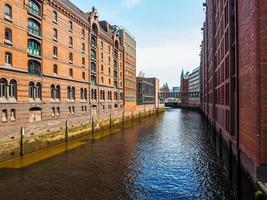 hdr hafencity en hamburgo foto