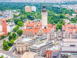 hdr leipzig vista aérea foto