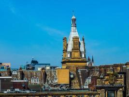 HDR Aerial view of Glasgow photo