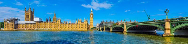 HDR Westminster Bridge and Houses of Parliament in London photo