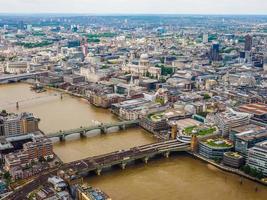 HDR Aerial view of London photo