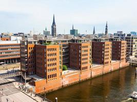 HDR Hamburg skyline view photo