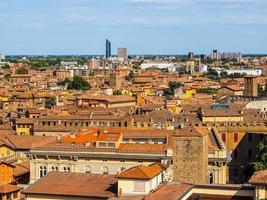 HDR Aerial view of Bologna photo