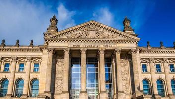 hdr reichstag en berlín foto