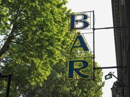 neon bar sign photo