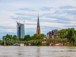 hdr vista de frankfurt, alemania foto