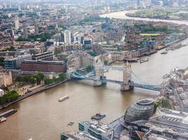 HDR Aerial view of London photo