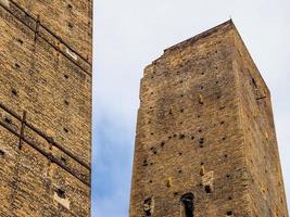 HDR Due torri Two towers in Bologna photo