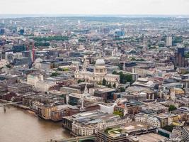 HDR Aerial view of London photo