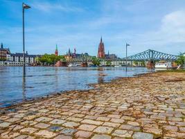 HDR River Main flood in Frankfurt am Main photo