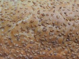 sesame seed bread baked food photo