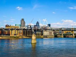 hdr río támesis en londres foto