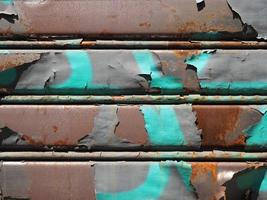 rusted metal rolling shutter texture background photo