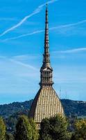 hdr mole antonelliana en turín foto