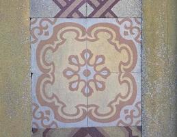 ancient tiled floor photo