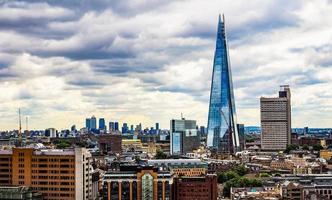 hdr vista del horizonte de la ciudad de londres foto