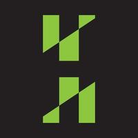 Elementos de plantilla de diseño de icono de letra h logo vector