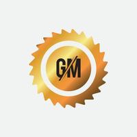 GM MG initial based Alphabet icon logo. vector