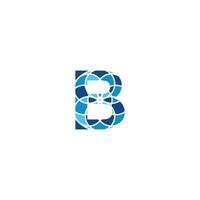 diseño del logotipo de la letra b. signo vectorial vector