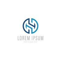 Vector logo design template for business. Technology innovation sign.