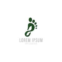 Foot therapy logo design. Spa and Body care logo concept. Vector logo template.