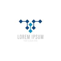 Vector logo design template for business. Technology innovation sign.