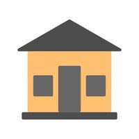 House building icon in minimal cartoon style vector