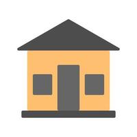 House building icon in minimal cartoon style vector